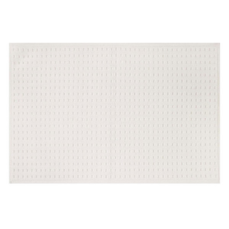 Crosby St. White Waffle 100% Cotton Antimicrobial Bath Rug, 20×30