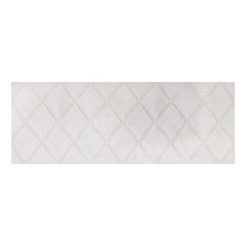 Diamond White Bath Runner 22X60