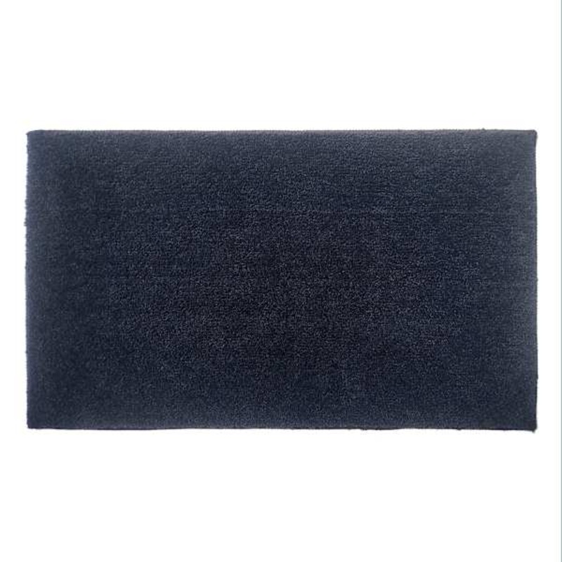 Essential Cut Pile Black Bath Rug, 20×34