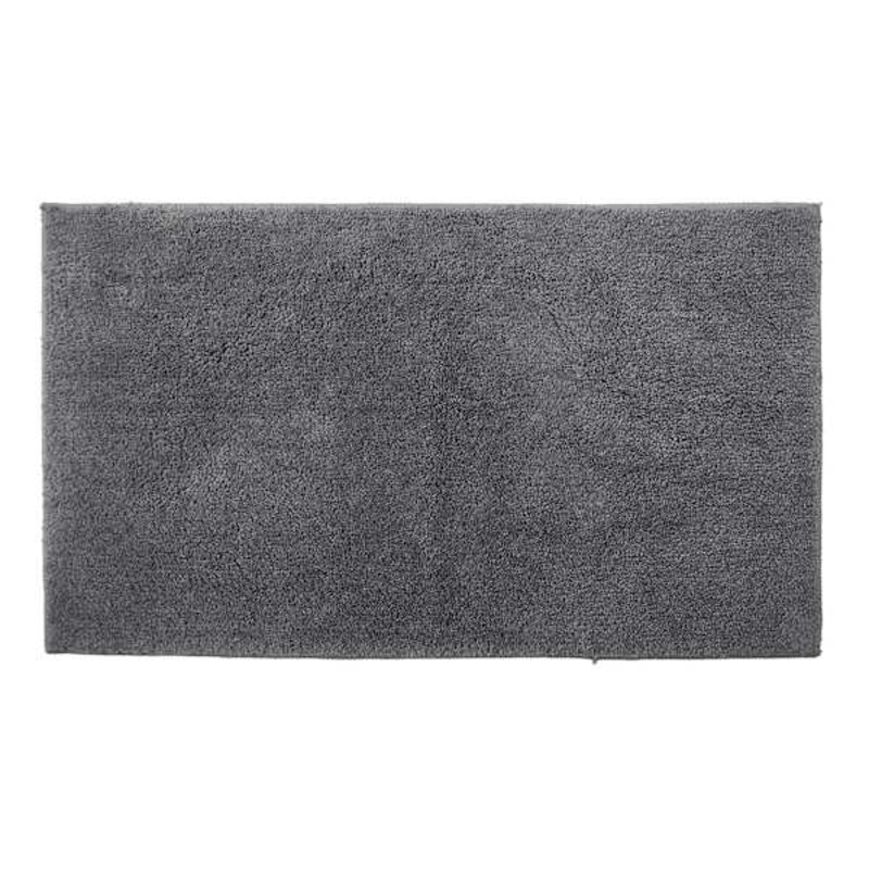 Essential Cut Pile Dark Grey Bath Rug, 20×34