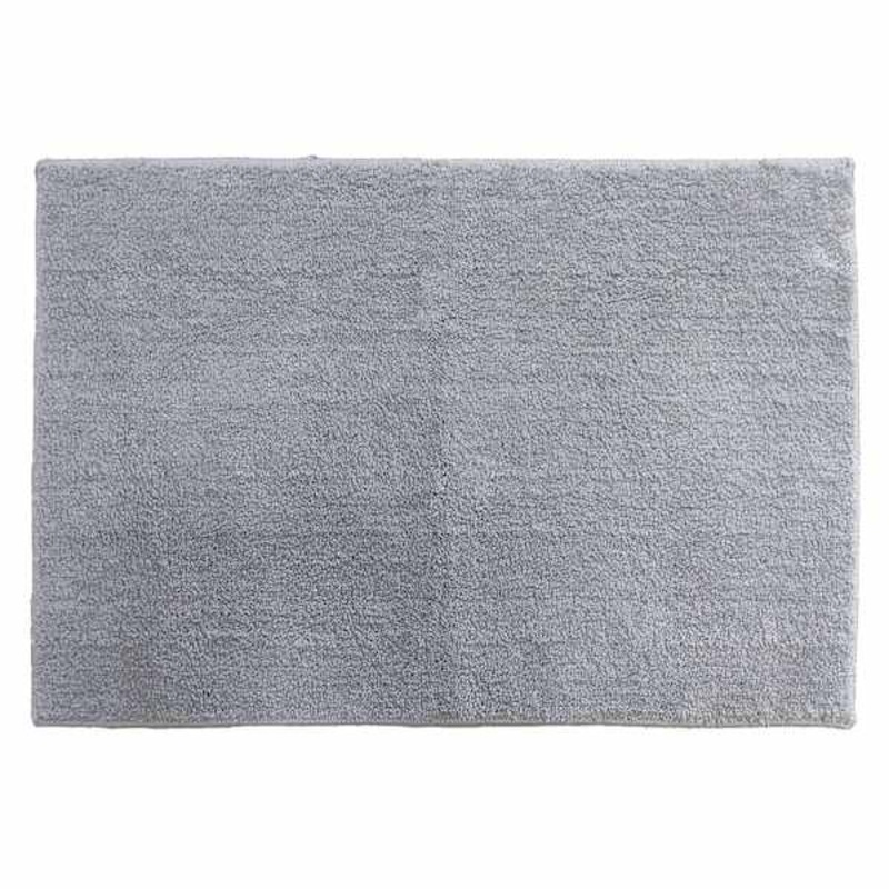 Essential Cut Pile Light Grey Bath Rug, 17×24