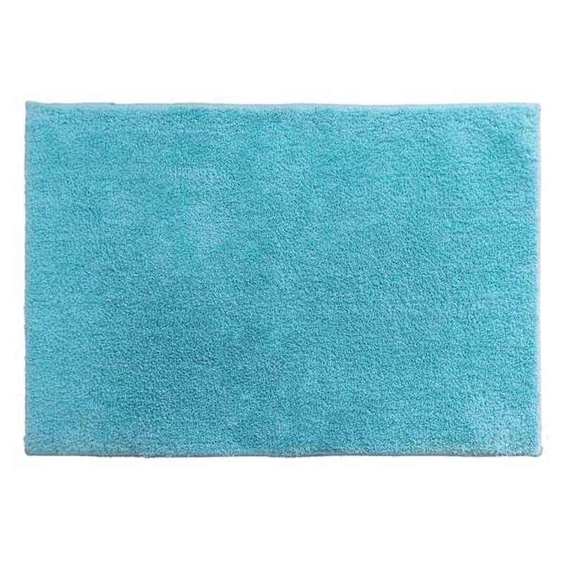 Essential Cut Pile Turquoise Bath Rug, 17×24