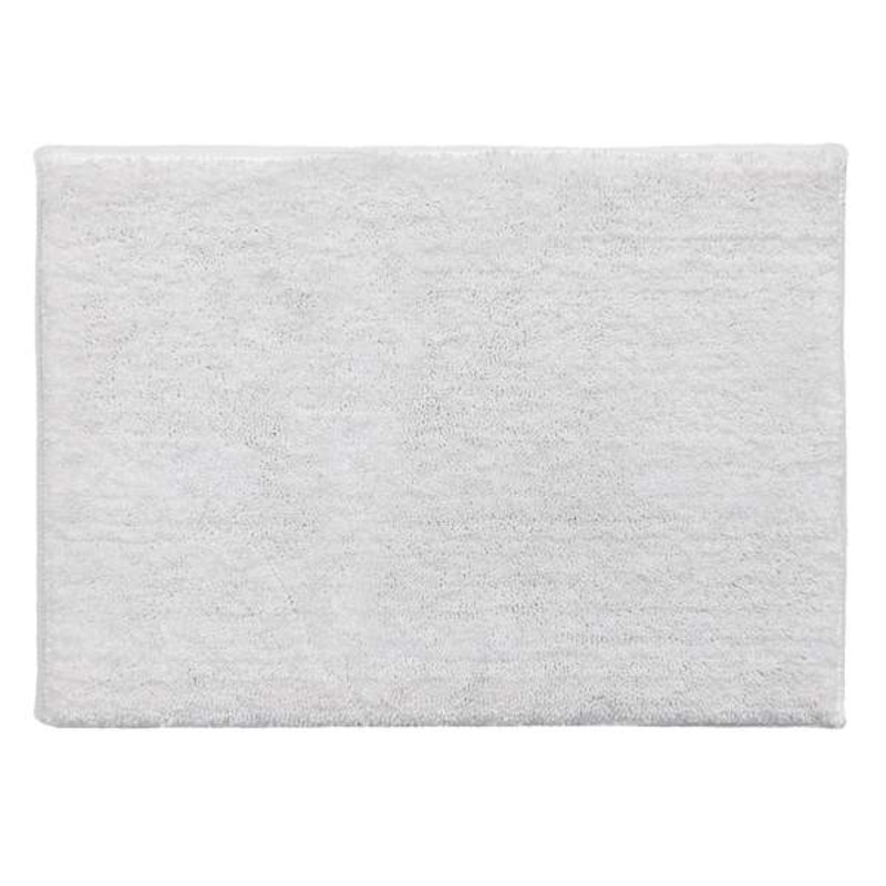 Essential Cut Pile White Bath Rug, 17×24
