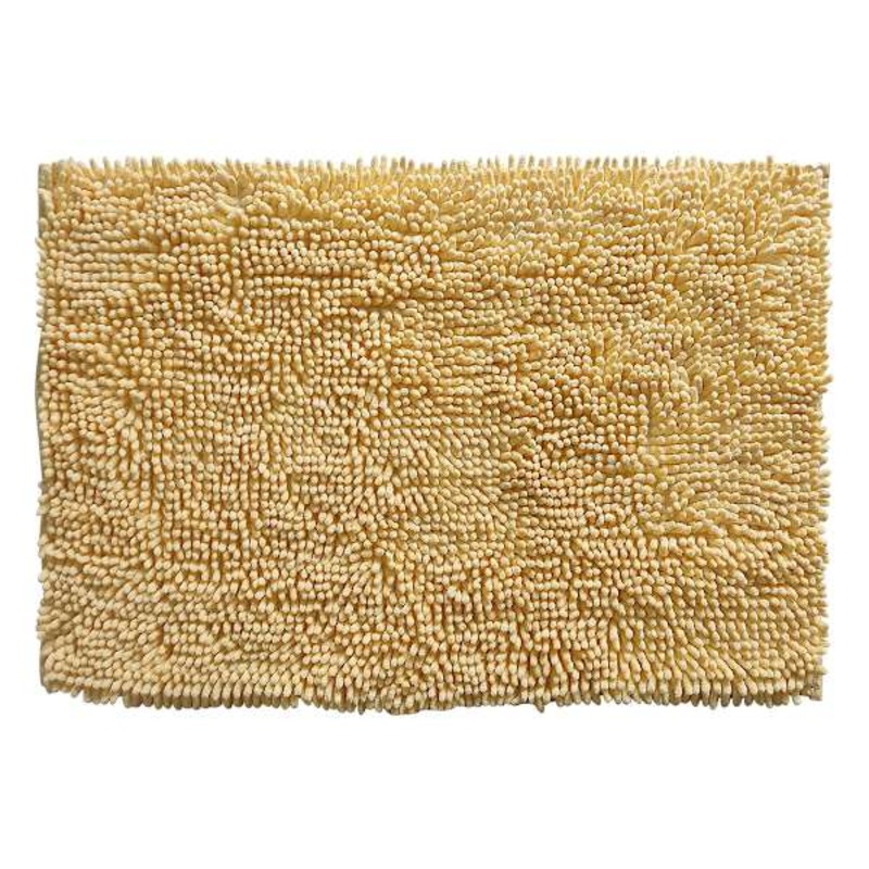 Essential Noodle Yellow Bath Rug, 17×24