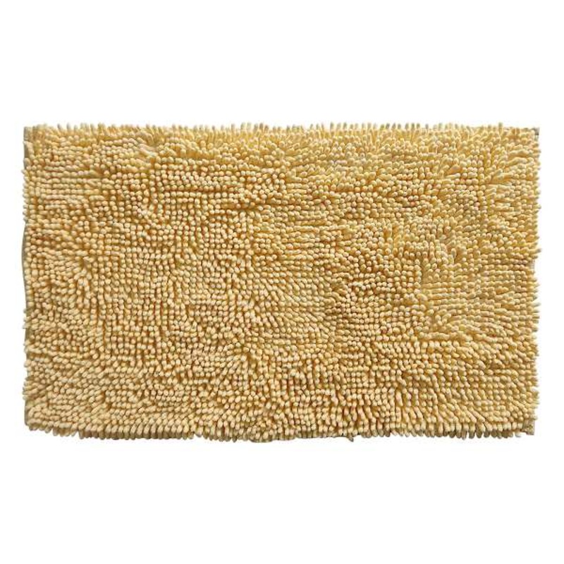 Essential Noodle Yellow Bath Rug, 20×34