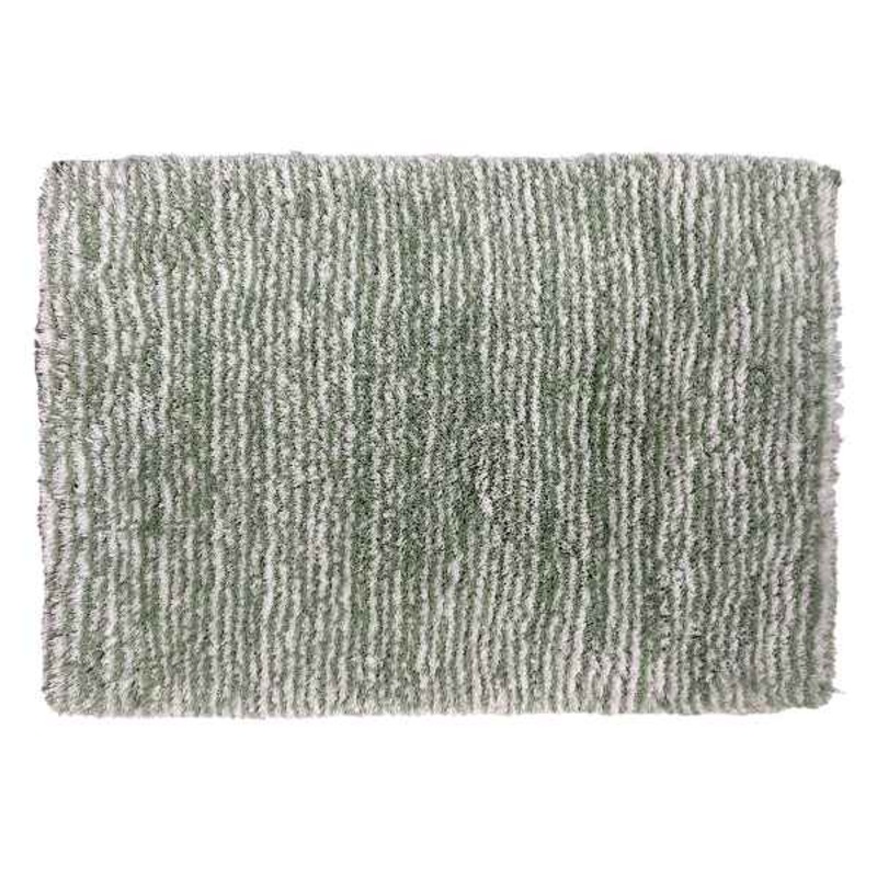 Essential Striped Green Bath Rug, 17×24