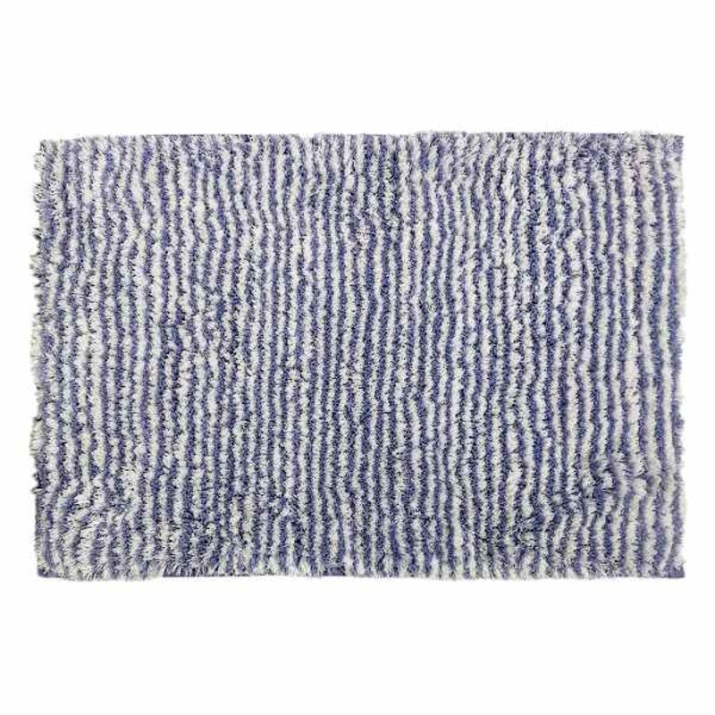 Essential Striped Purple Bath Rug, 17×24