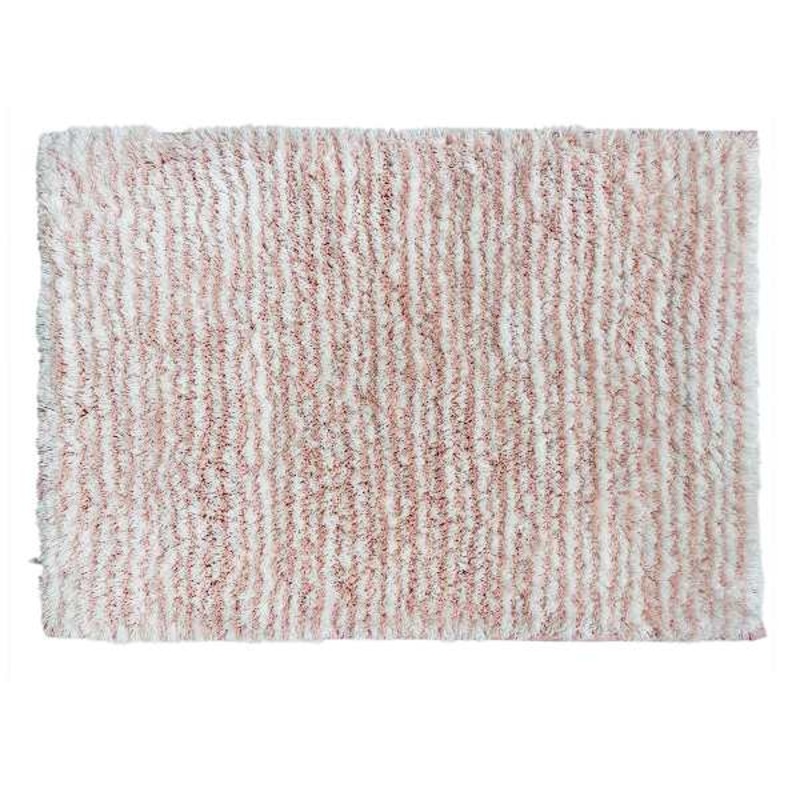 Essential Striped Terracotta Bath Rug, 17×24
