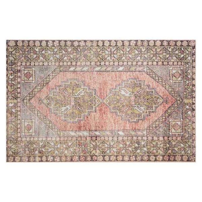 Khloe Blush Pink & Lilac Accent Rug, 4×6