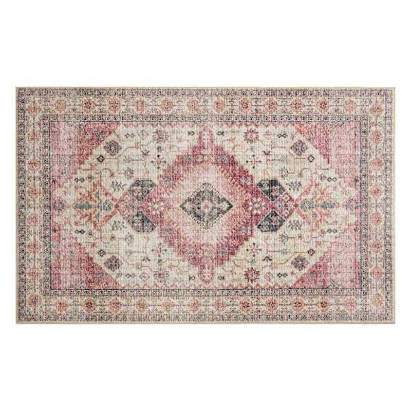 Khloe Dark Pink & Ivory Accent Rug, 4×6