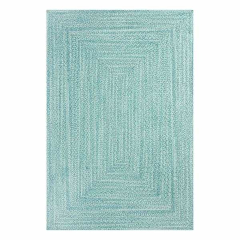 Mint Braided Chenille Accent Rug, 4×6