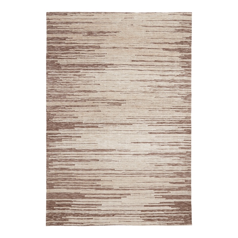 Taylor Tan And Ivory Stripe Area Rug