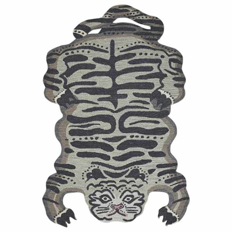 Tigresa Grey Area Rug, 5×7.6