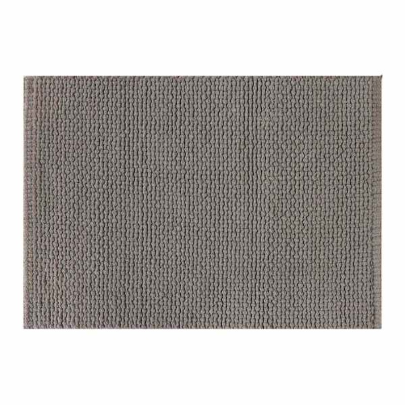 Dark Grey Braided Cotton Bath Rug, 17×24