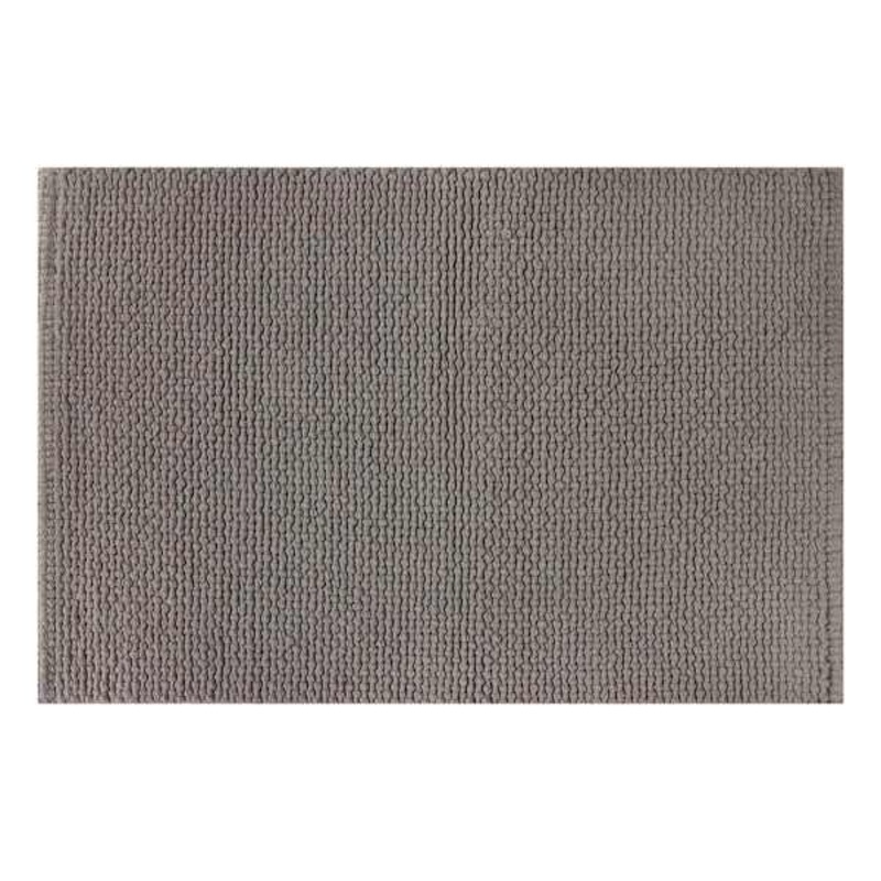 Dark Grey Braided Cotton Bath Rug, 20×30