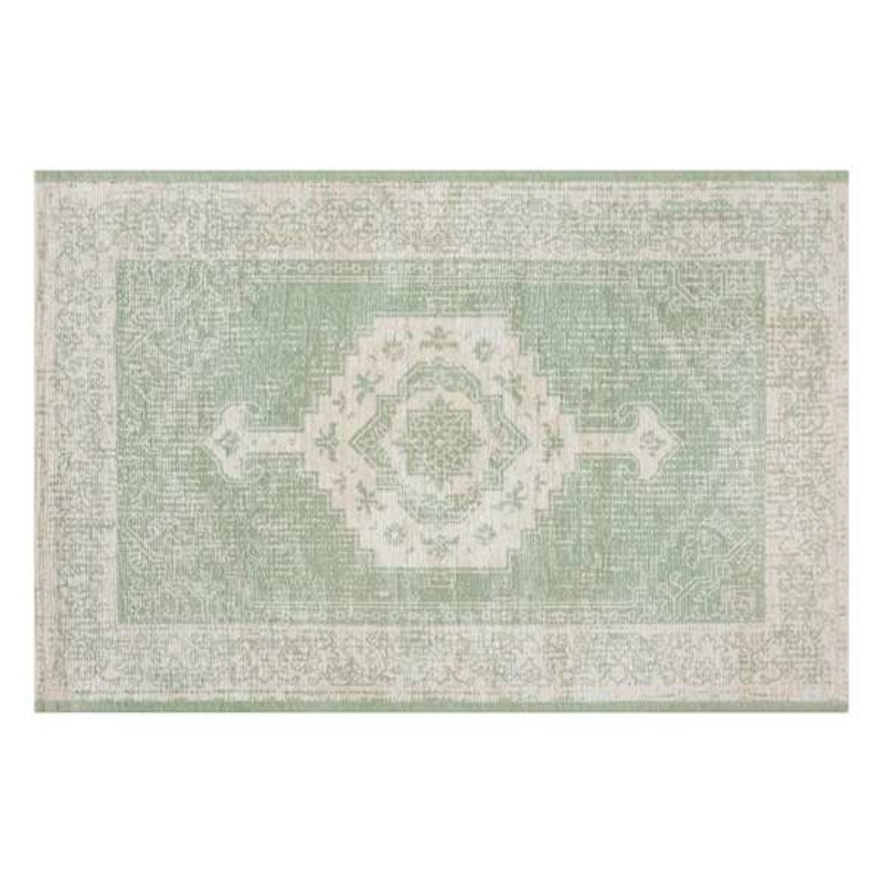 Green Mosaic Border Bath Rug, 20×30