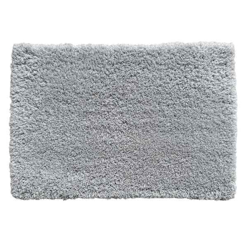 Grey Shag Bath Rug, 16×24