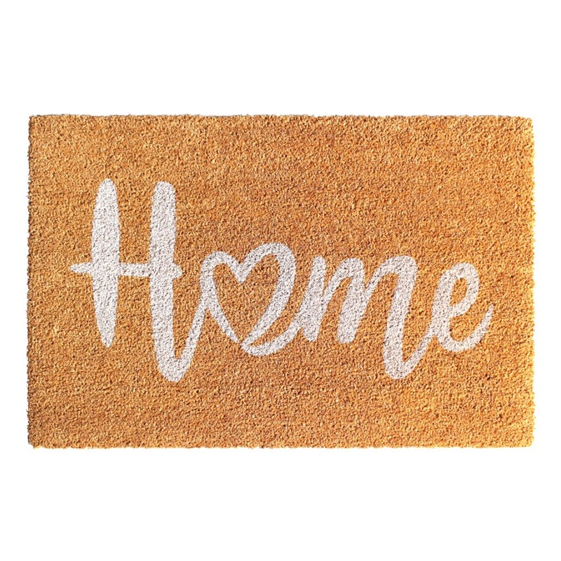 Home With a Heart Coir Doormat