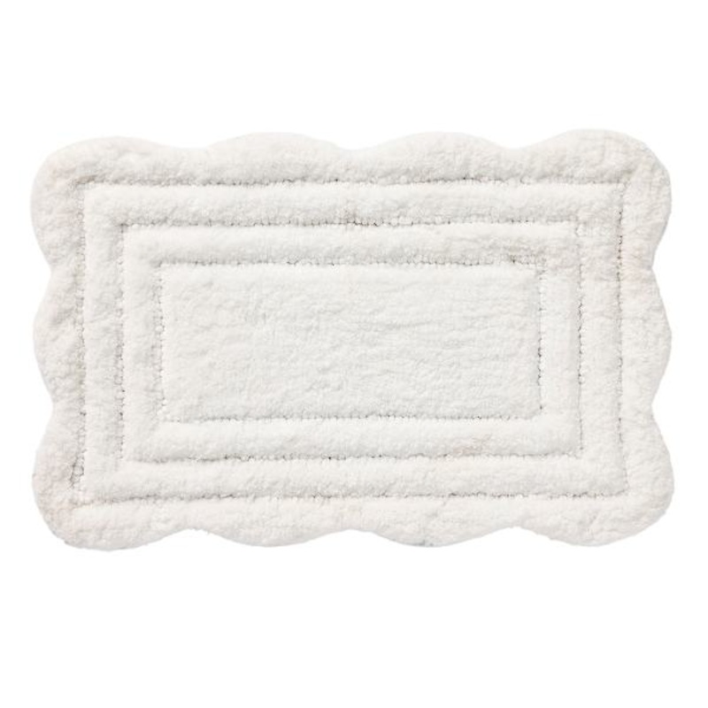 Montgomery White Bath Rug, 20×30