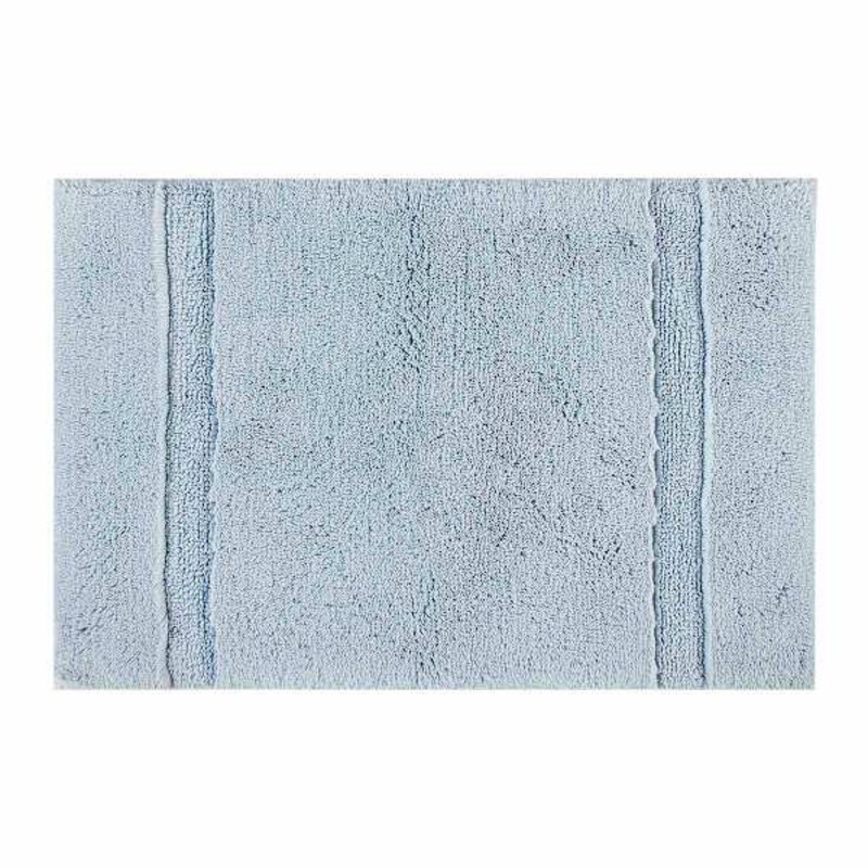 Orion Light Blue Cotton Bath Rug, 20×30