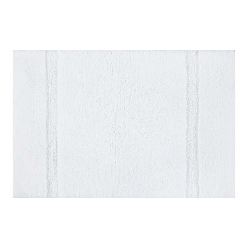 Orion White Cotton Bath Rug, 20×30