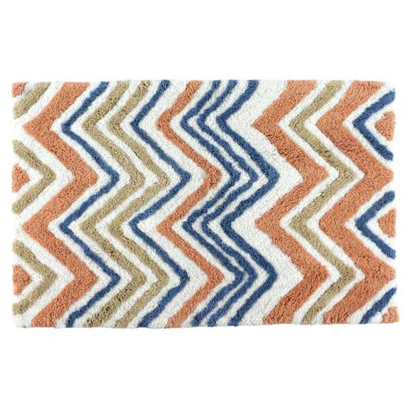 Pink Chevron Tufted Bath Rug, 20×30