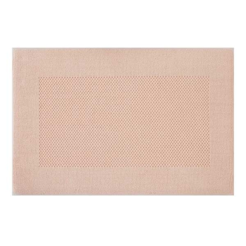 Pink Waffle Border Memory Foam Bath Rug, 20×30