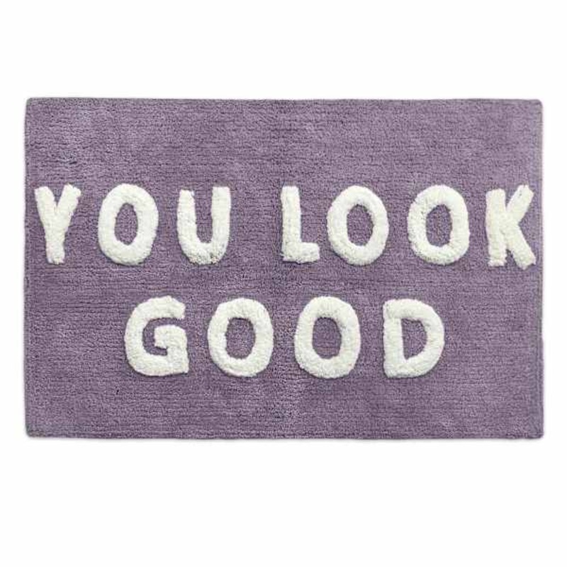 Purple You Look Good Tufted Bath Rug, 20×30