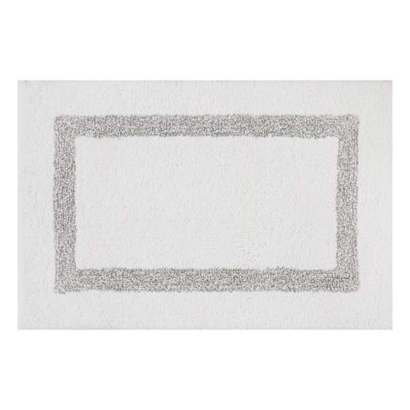 Racetrack Grey Bath Rug, 20×30