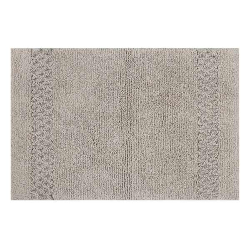 Reversible Grey Bath Rug, 20×30