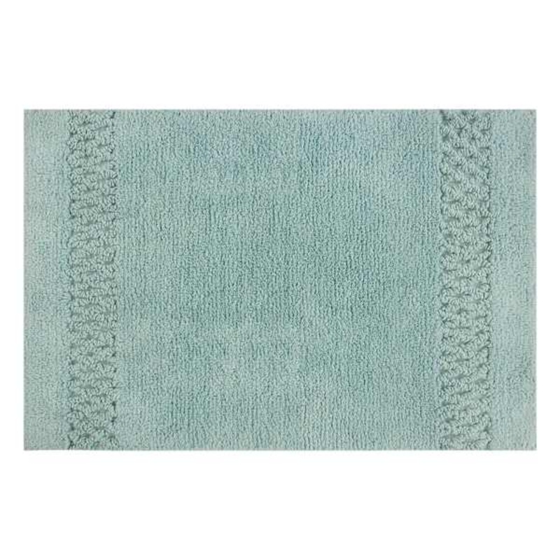 Reversible Sea Green Bath Rug, 20×30