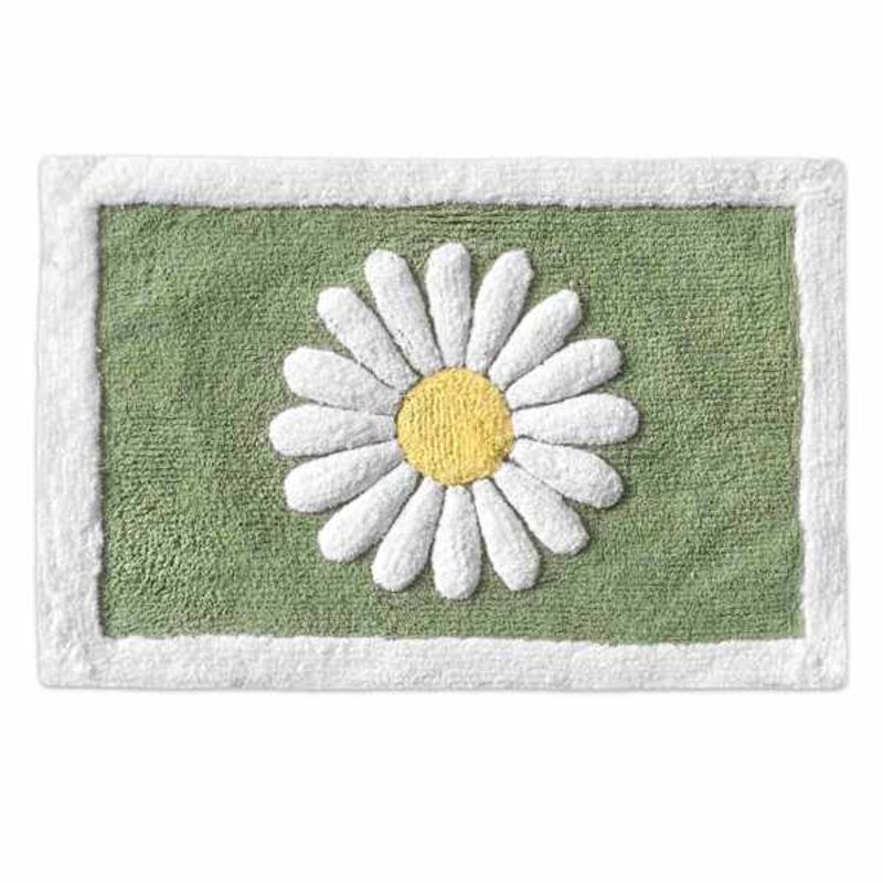 Sage Dandelion Tufted Bath Rug, 20×30