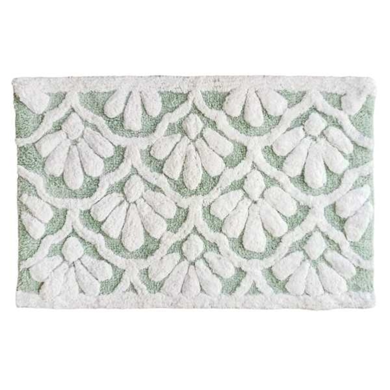 Sea Green Shell Bath Rug, 20×30