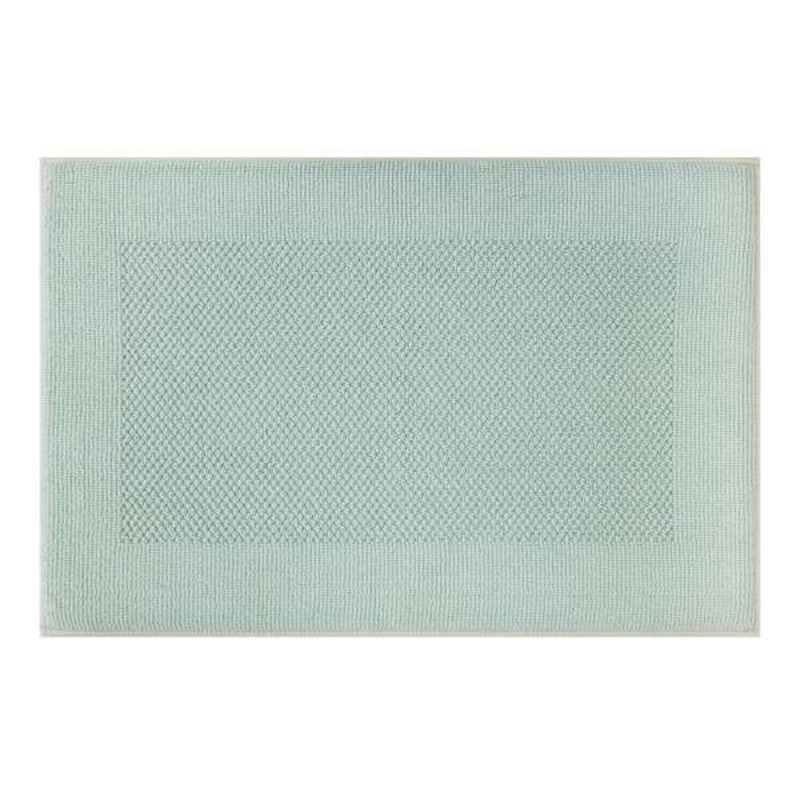 Sea Green Waffle Border Memory Foam Bath Rug, 20×30