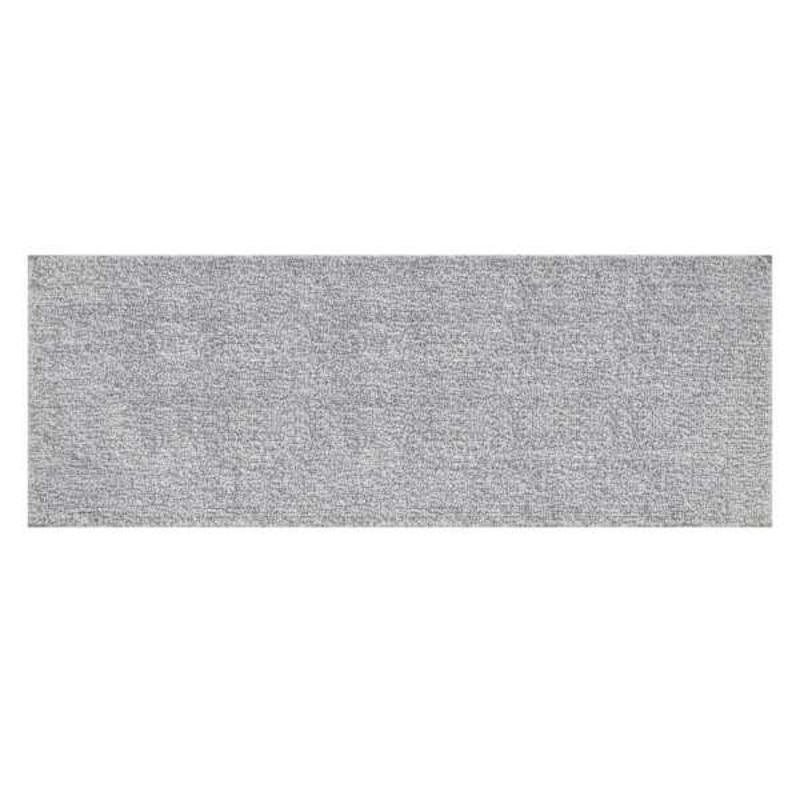 Striped Light Grey And White Bath Runner 22X60