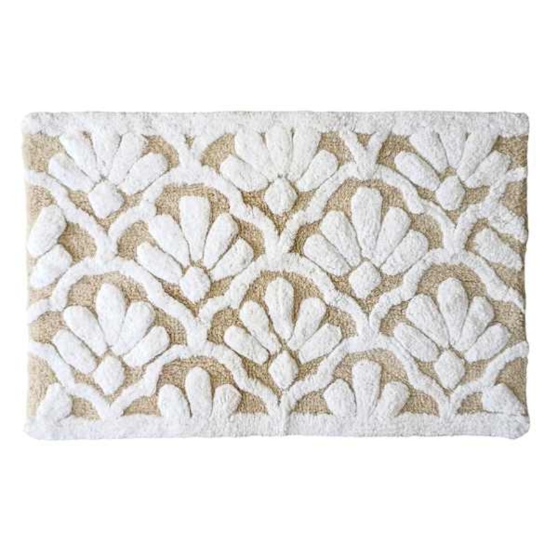 Tan Shell Bath Rug, 20×30