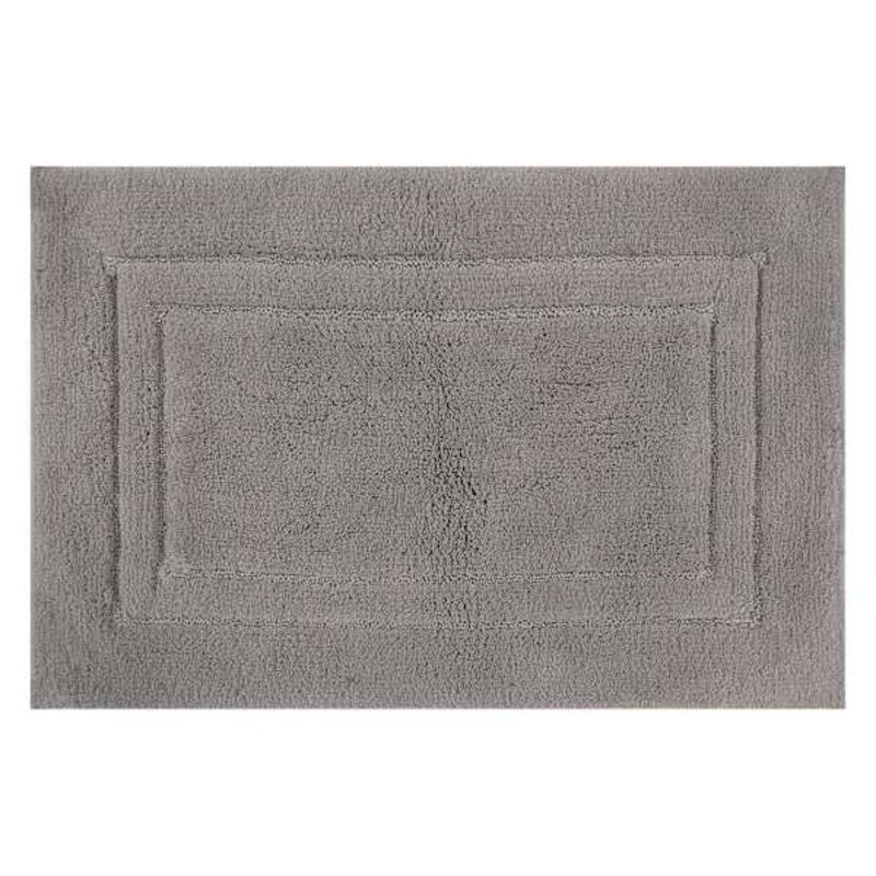 Tufted Racetrack Dark Grey Bath Rug, 17×24