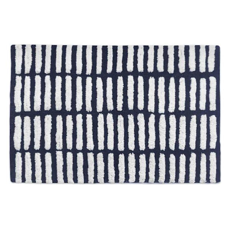 Westport Navy Blue Tufted Bath Rug, 20×30