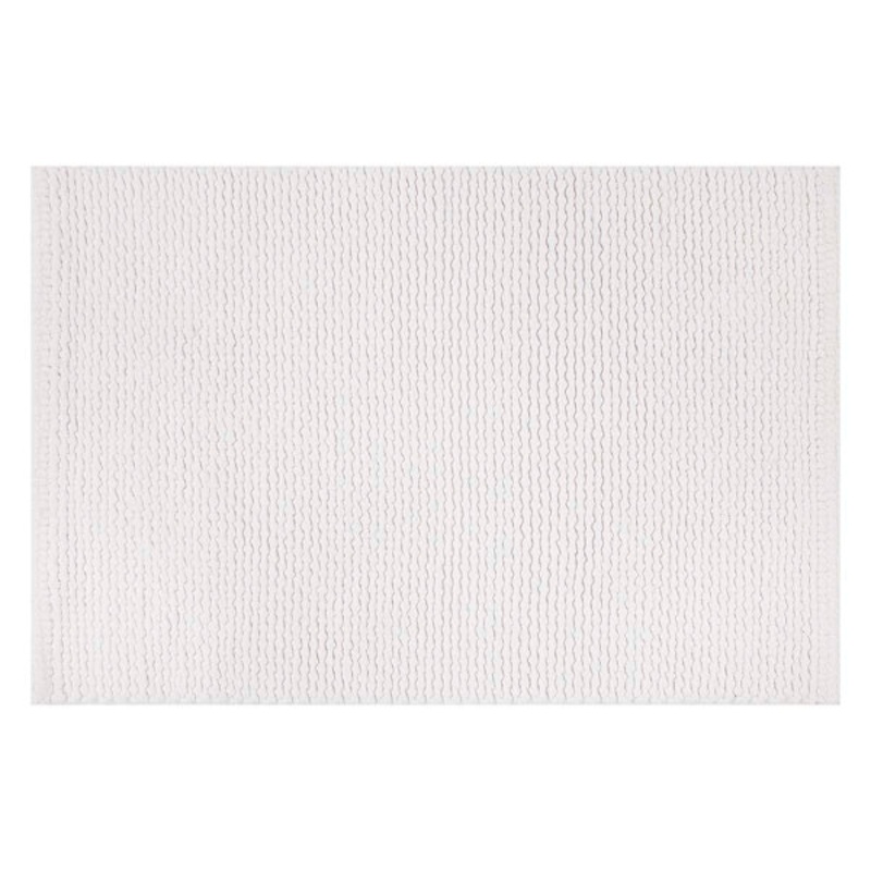 White Braided Cotton Bath Rug, 20×30