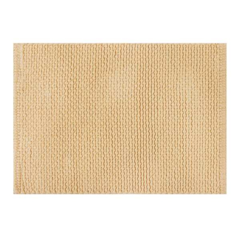 Yellow Braided Cotton Bath Rug, 17×24