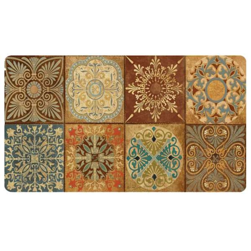 Cook N’ Comfort Spanish Tile Anti-Fatigue Kitchen Mat, 20×39