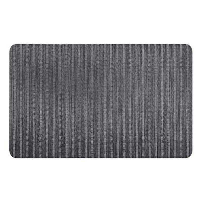 Forever Woven Charcoal Striped Antifatigue Mat, 20×39