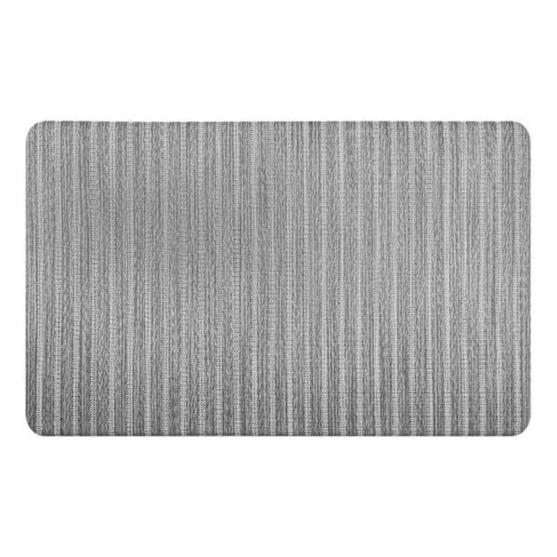 Forever Woven Grey Striped Antifatigue Mat, 20×39