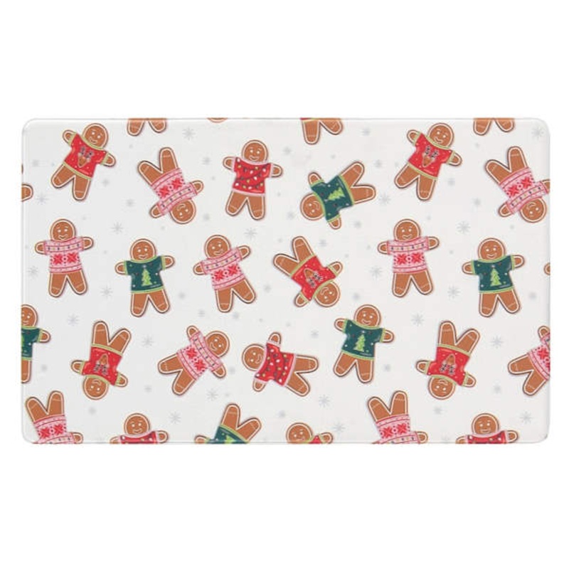Gingerbread Embossed Kitchen Mat, 18×30