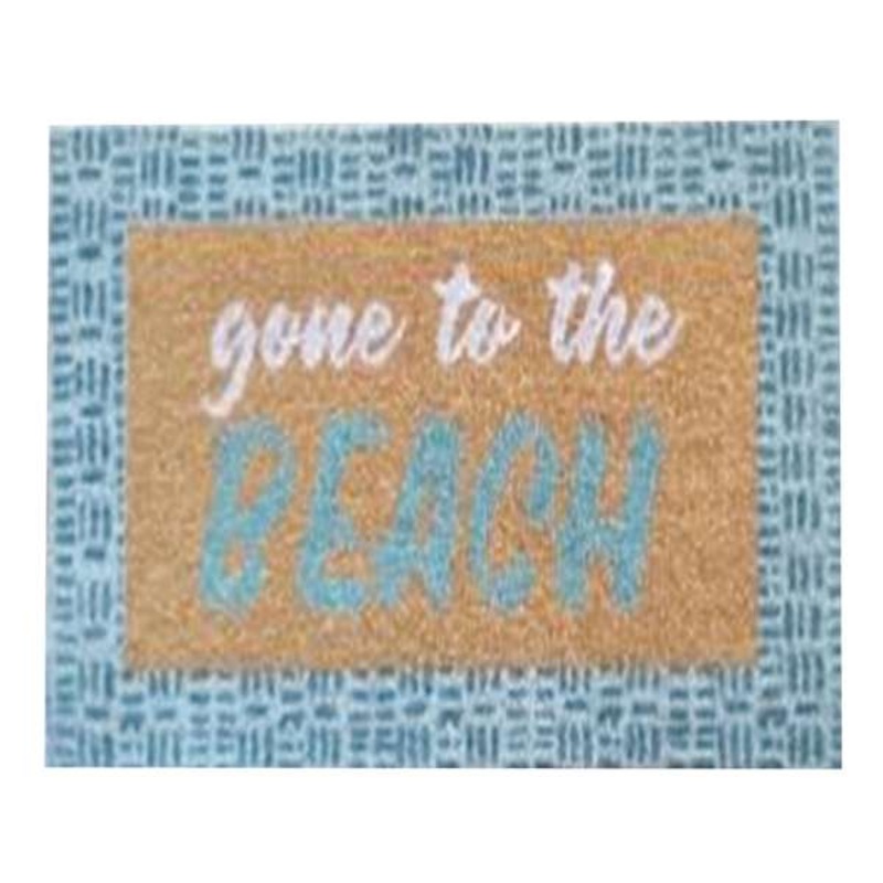 Gone To The Beach Coir Mat, 18×30