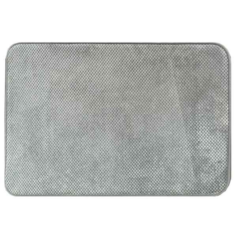Grey Chenille Kitchen Mat, 20×32