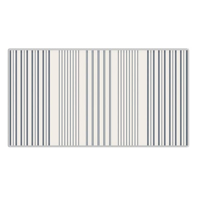 Honeybloom Cook N’ Comfort Light Blue & Ivory Striped Anti-Fatigue Kitchen Mat, 20×39