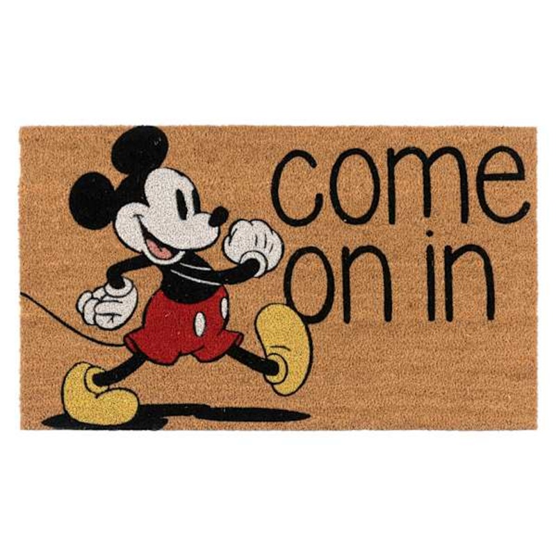 Mickey Come On In Coir Mat, 18×30