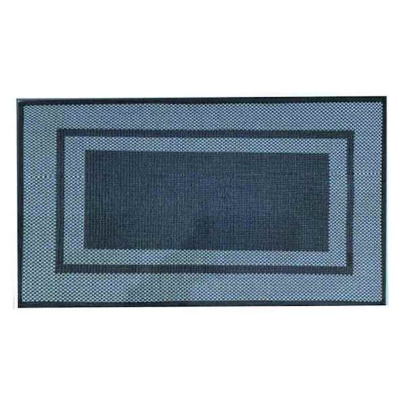 Plano Black Double Border Non-Antifatigue Kitchen Mat, 20×39