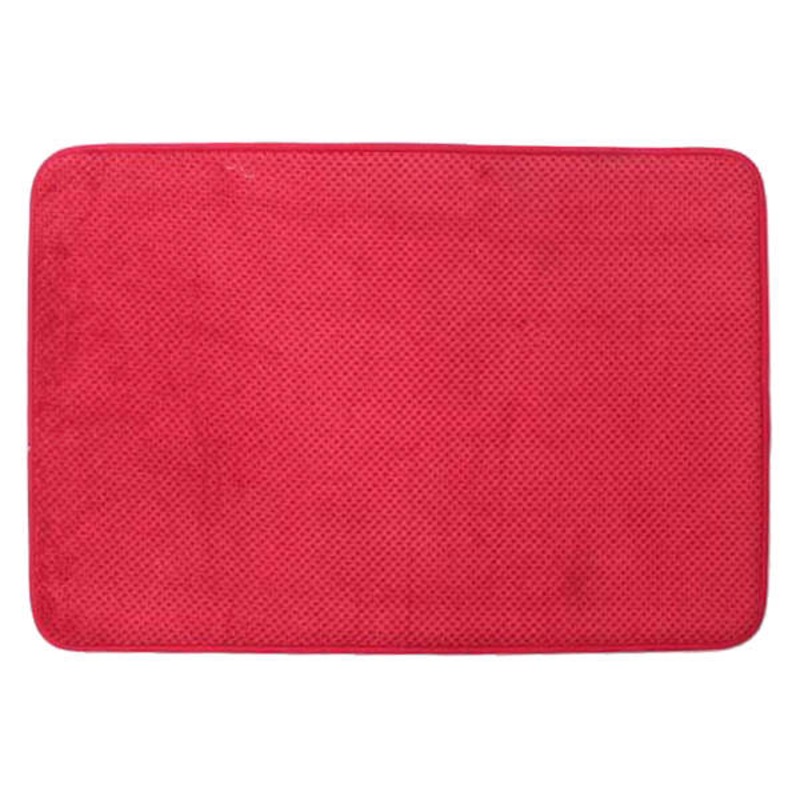 Red Chenille Kitchen Mat, 20×32